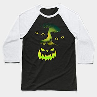 Creepy cat Baseball T-Shirt